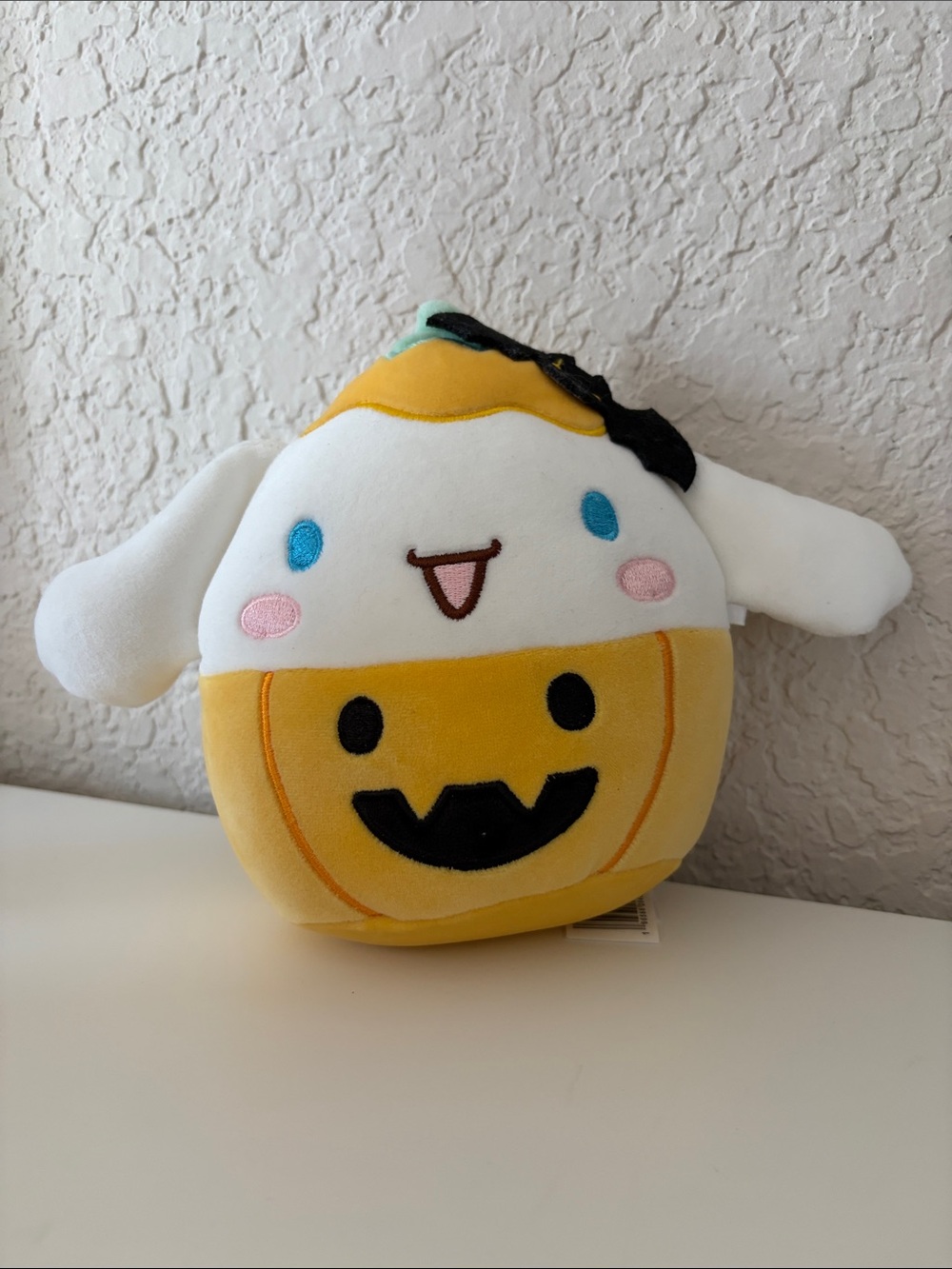 Plush Halloween Character Toy - Yellow & White Soft Stuffed Friend